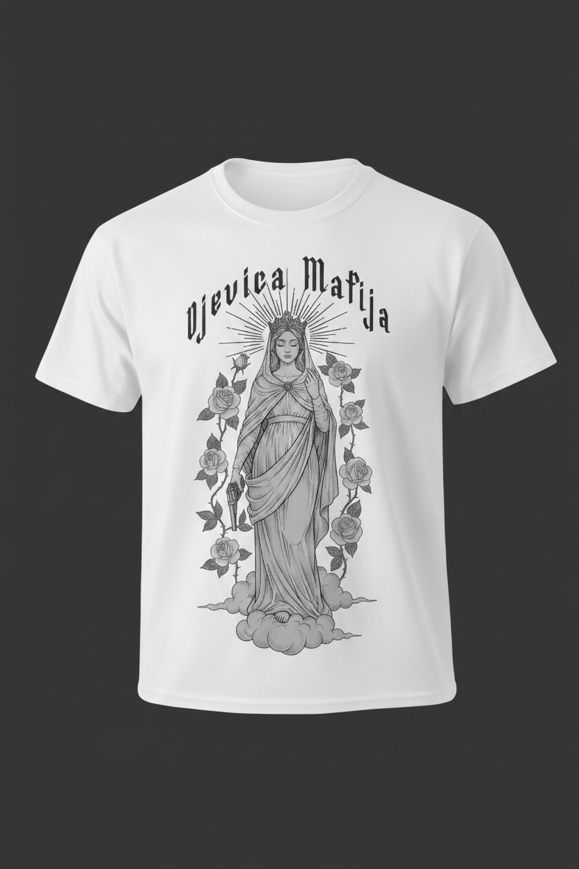 Djevica Mafija kratka majica