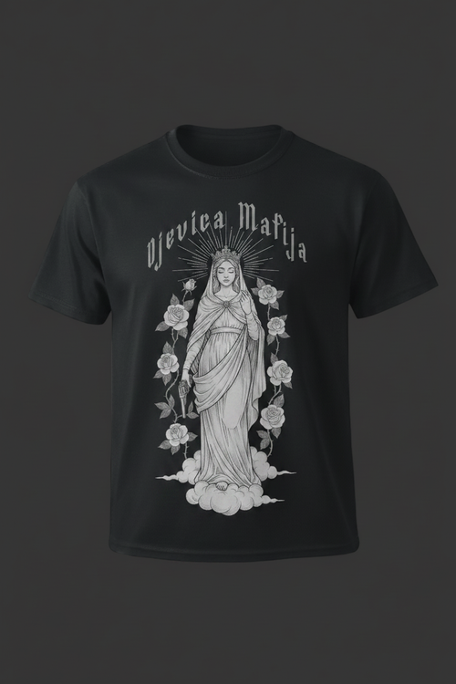 Djevica Mafija — Flat Lay Mockup